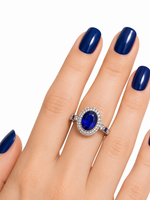 MM Royale Royal Sapphire Luxe Zircon Ring – artificial ring for girls by MM Royal Pakistan (view 3)