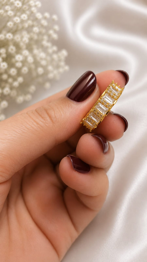 Gold Baguette Band Ring
