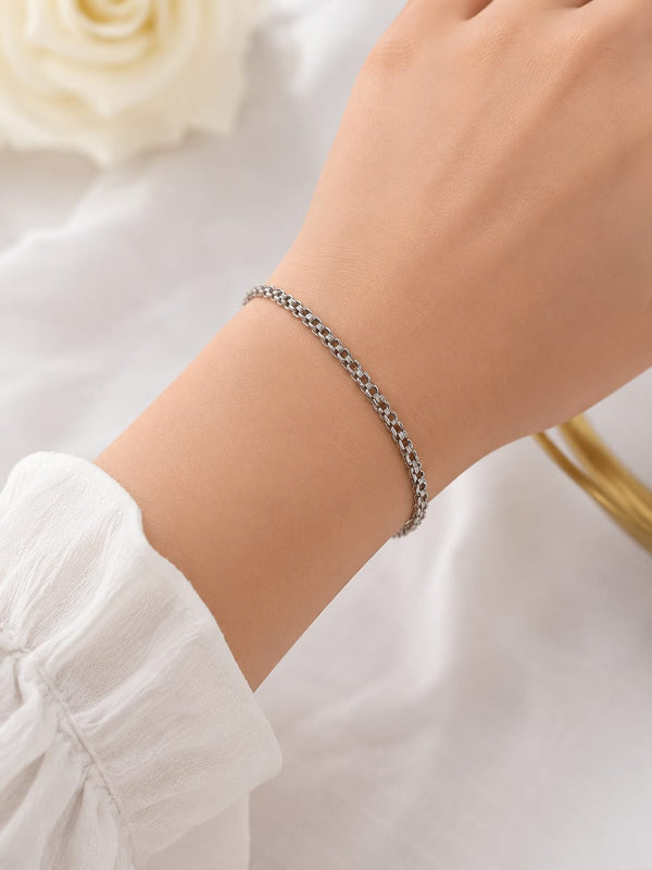 Silver Clover Crystal Bracelet – bracelet for girls by MM Royal Pakistan